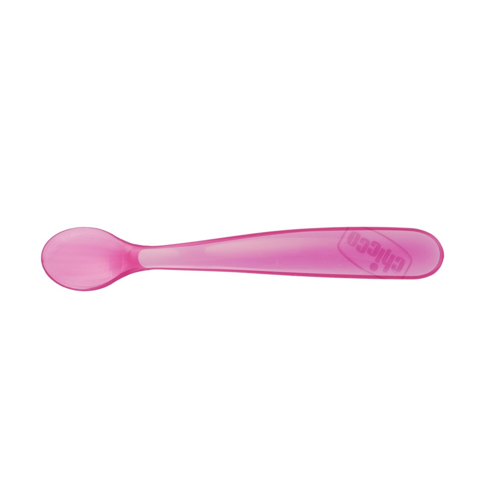 2 cuillères souples bout silicone ROSE Chicco