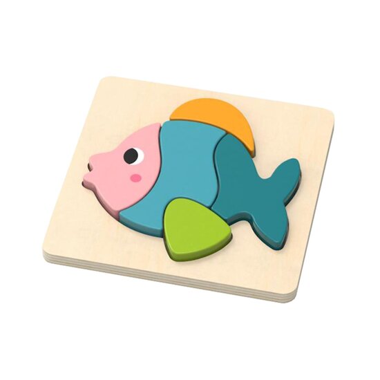 BB&Co Petit puzzle en bois poisson  