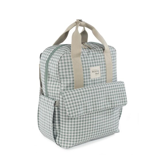 Walking Mum Sac a Langer I Love Vichy Vert  Walking Mum Sac a Langer I Love Vichy Vert