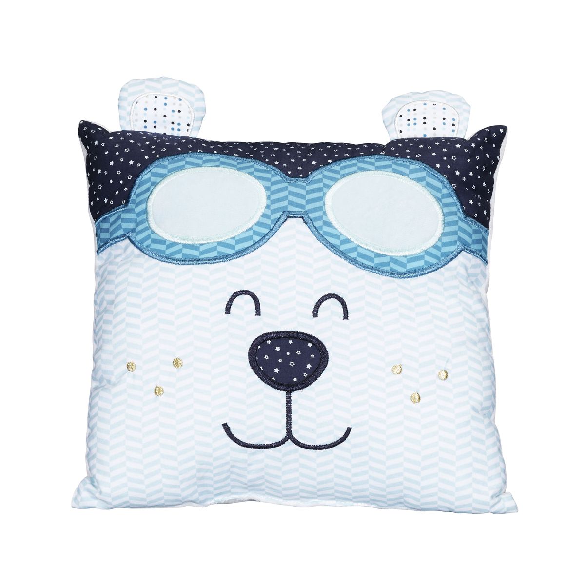 Coussin carre New Lazare BLEU Sauthon
