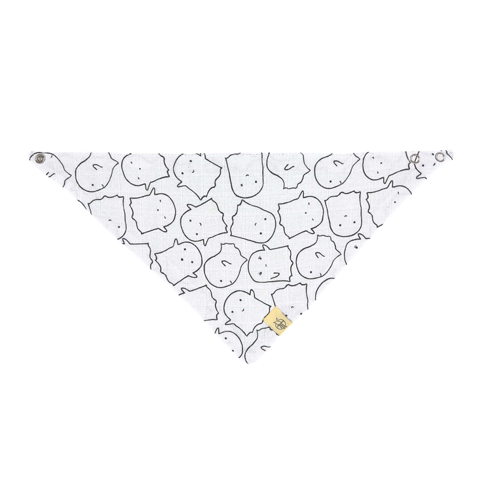 Bandana en mousseline de coton Little Spookies VERT Lässig