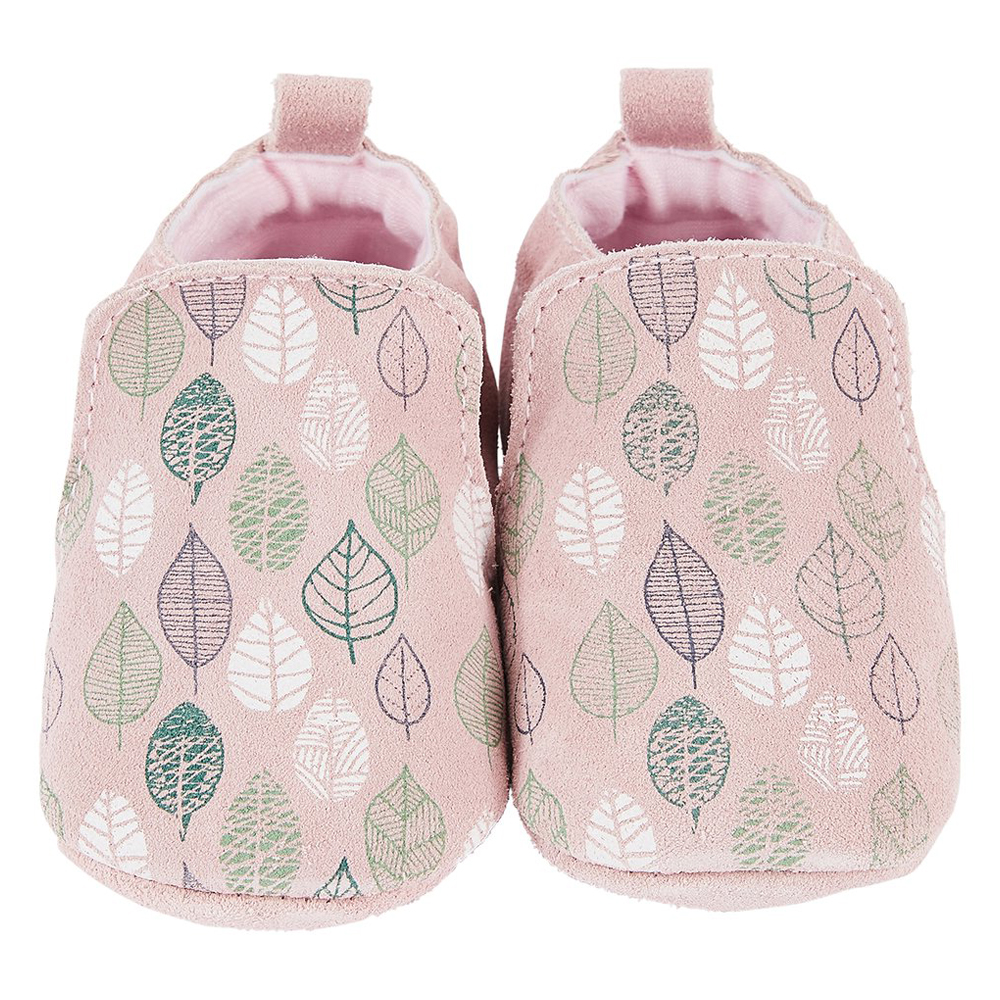 Chausson cuir Nature ROSE P’tit bisou