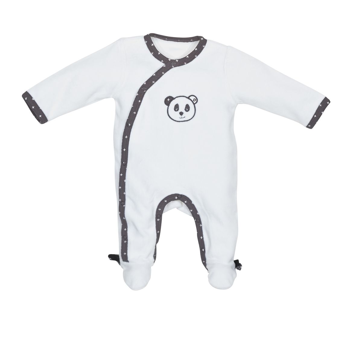 Pyjama Velours Chao Chao BLANC Sauthon