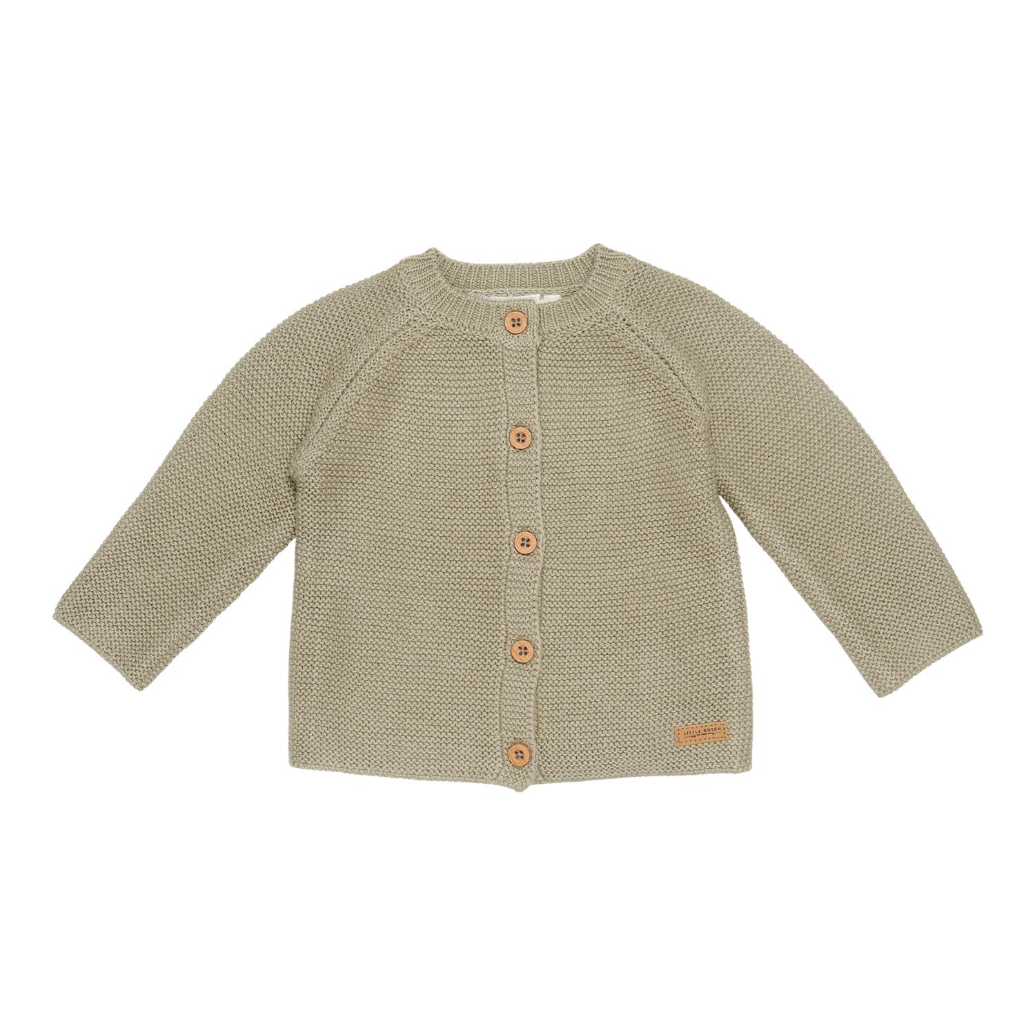 LITTLE DUTCH - Cardigan tricot VERT Little Dutch