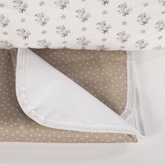 Walking Mum Sac à langer Botton Fleurs Beige  Walking Mum Sac à langer Botton Fleurs Beige