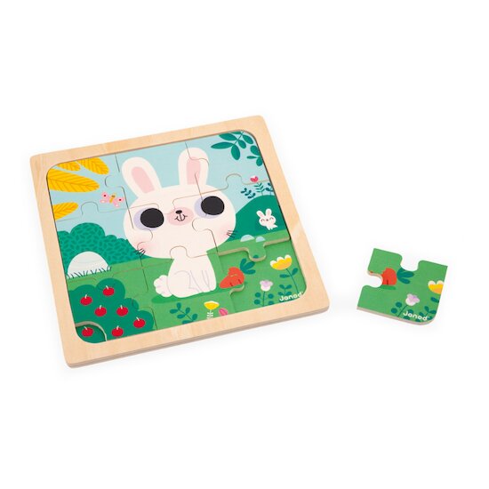 Janod Puzzle lapin blanc  