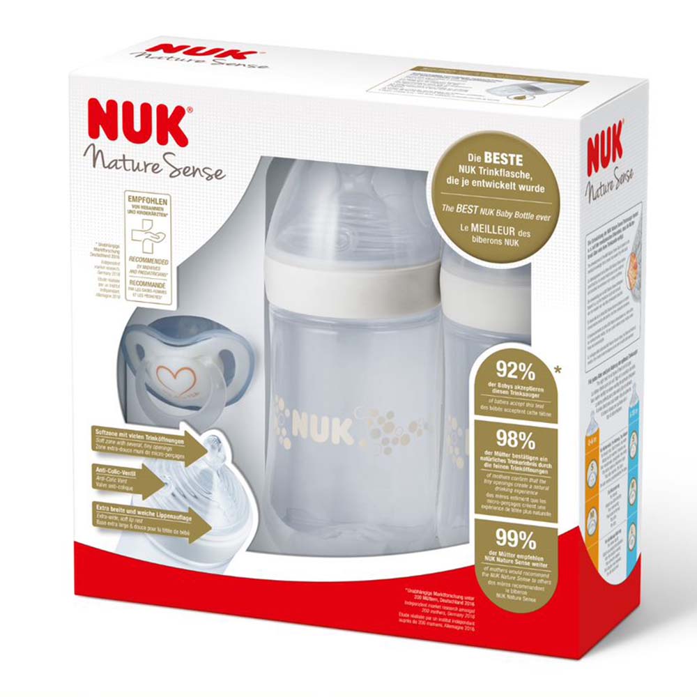 Nuk Biberon Nature Sense 260ml - Blanc 