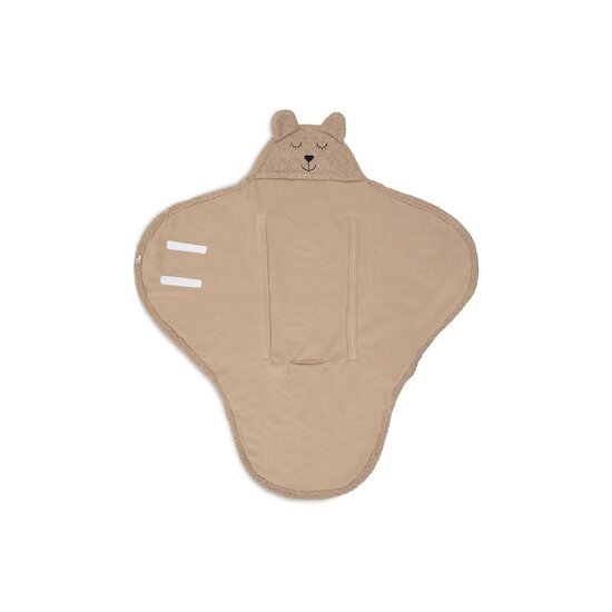 Jollein Couverture portefeuille bear boucle Biscuit  Jollein Couverture portefeuille bear boucle Biscuit