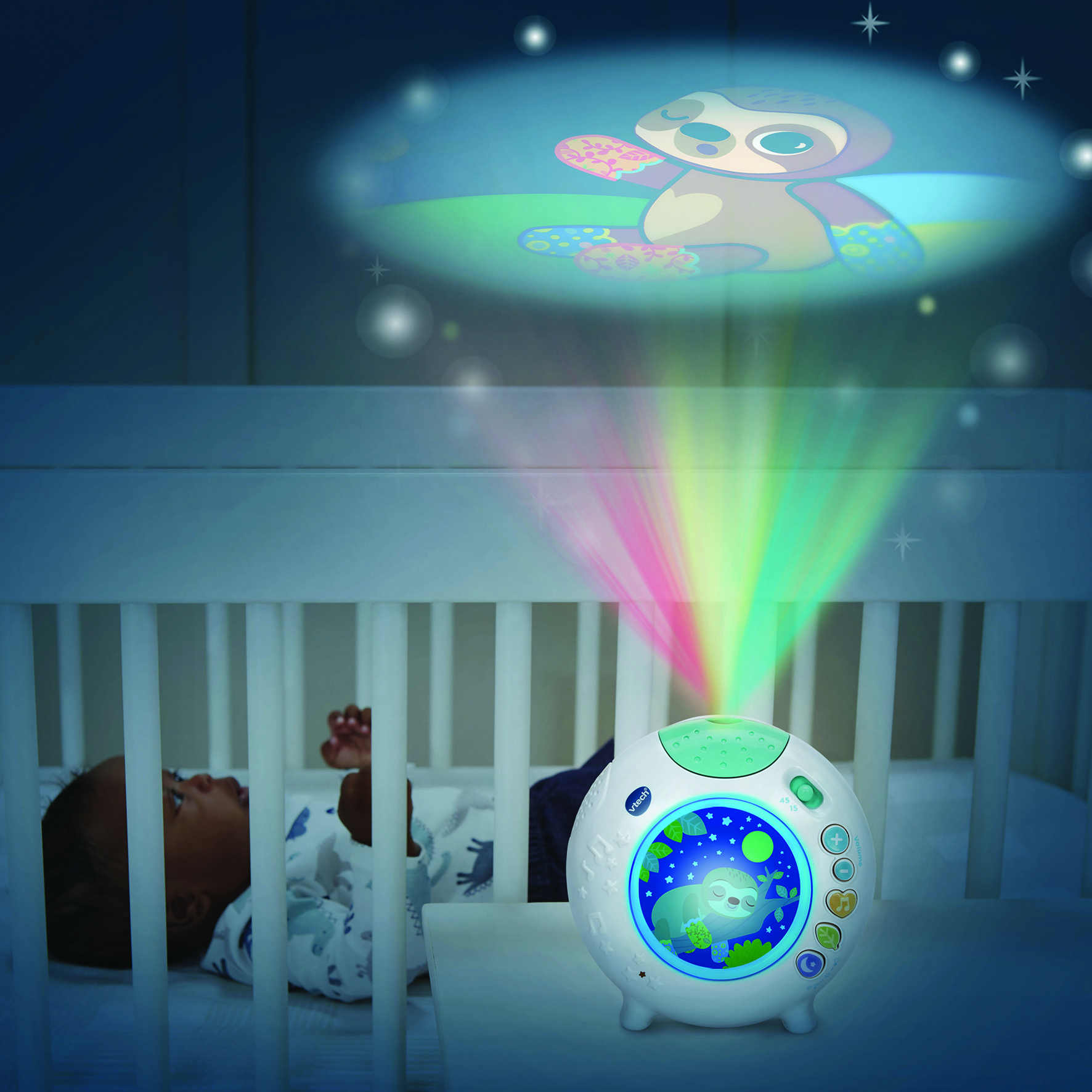 VTech Baby - Veilleuse bébé - Lumi veilleuse nuit enchantée bleue