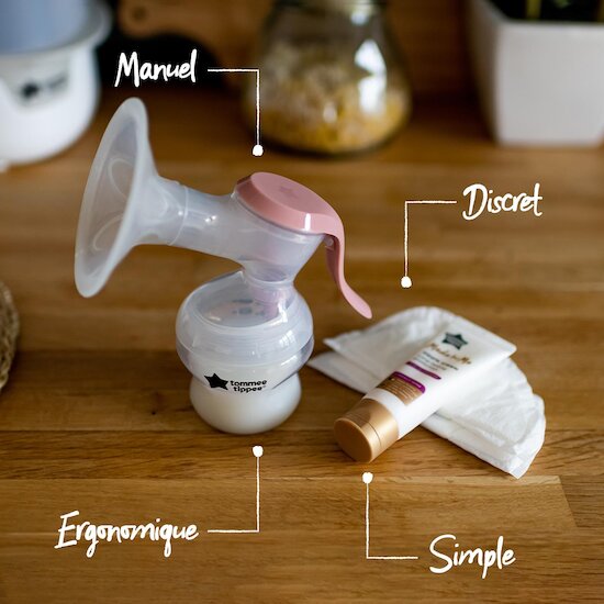 Tommee Tippee Tire-lait manuel Made for Me blanc  Tommee Tippee Tire-lait manuel Made for Me blanc