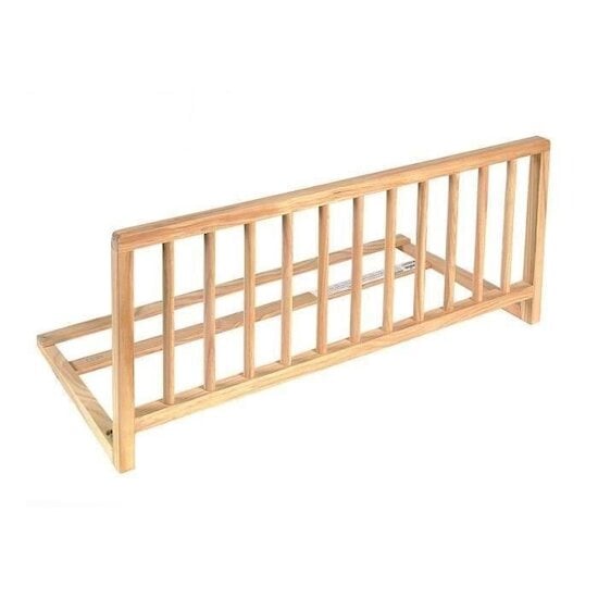 Nidalys Barrière de lit bois norme BS Bois naturel 120 cm