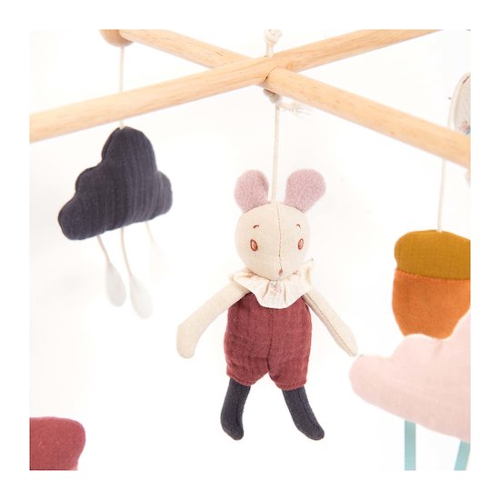 Moulin Roty Mobile musical croisillon Après la pluie   Moulin Roty Mobile musical croisillon Après la pluie