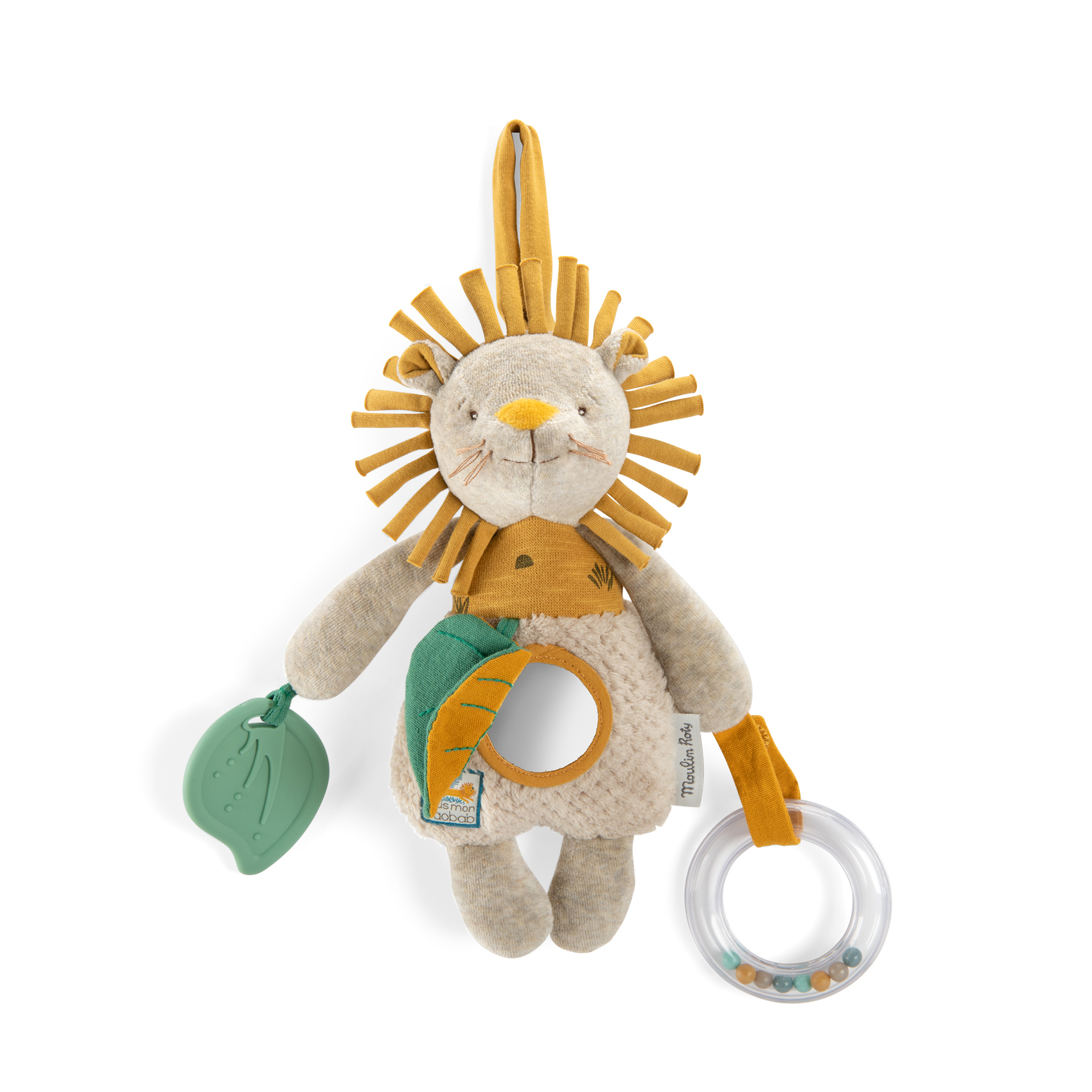 MOULIN ROTY - Lion d'activités à suspendre Sous mon Baobab MULTICOLORE Moulin Roty