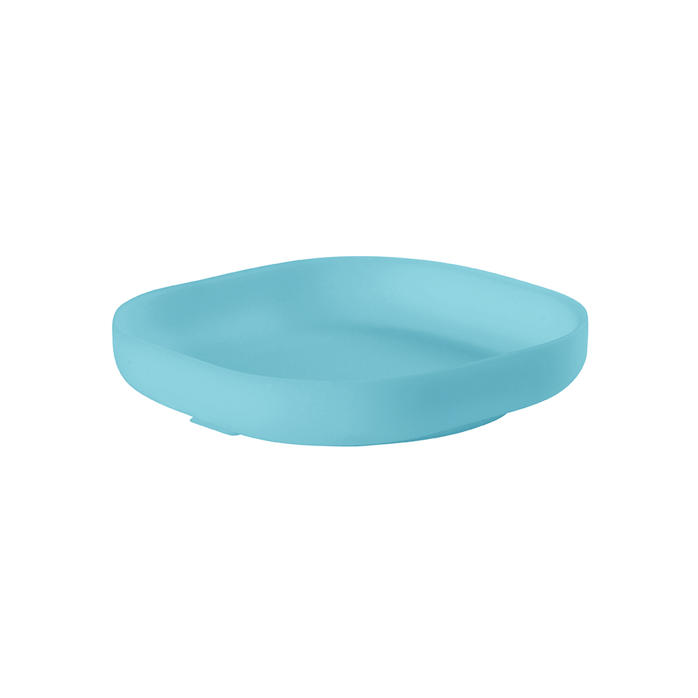 Assiette silicone ventouse light blue