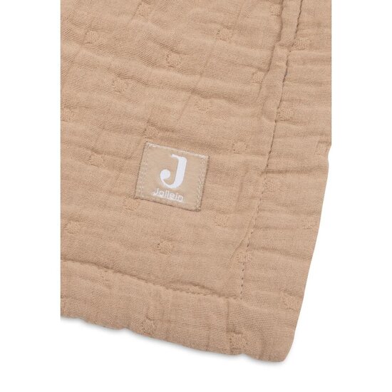 Jollein Couverture Berceau Jacquard GOTS Biscuit 75x100 cm Jollein Couverture Berceau Jacquard GOTS Biscuit 75x100 cm