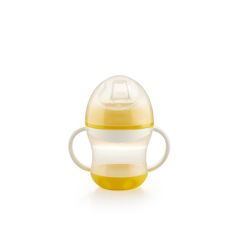 Tasse anti-fuites avec couvercle JAUNE Thermobaby