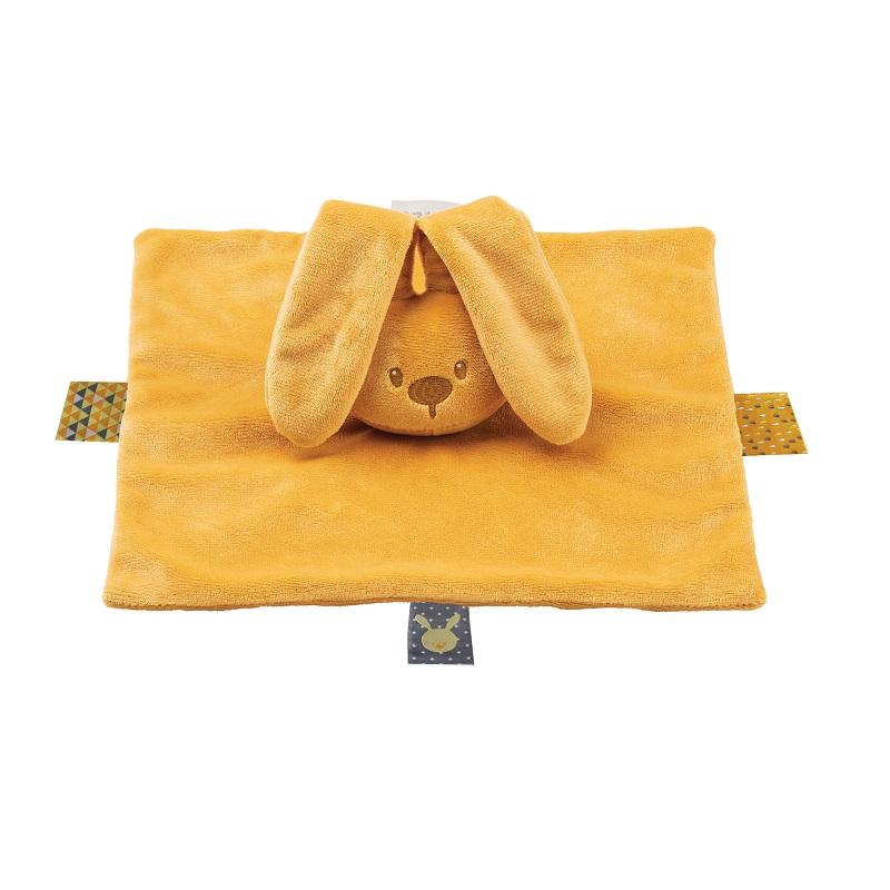 Nattou - Lapidou Doudou plat Lapin ORANGE Nattou