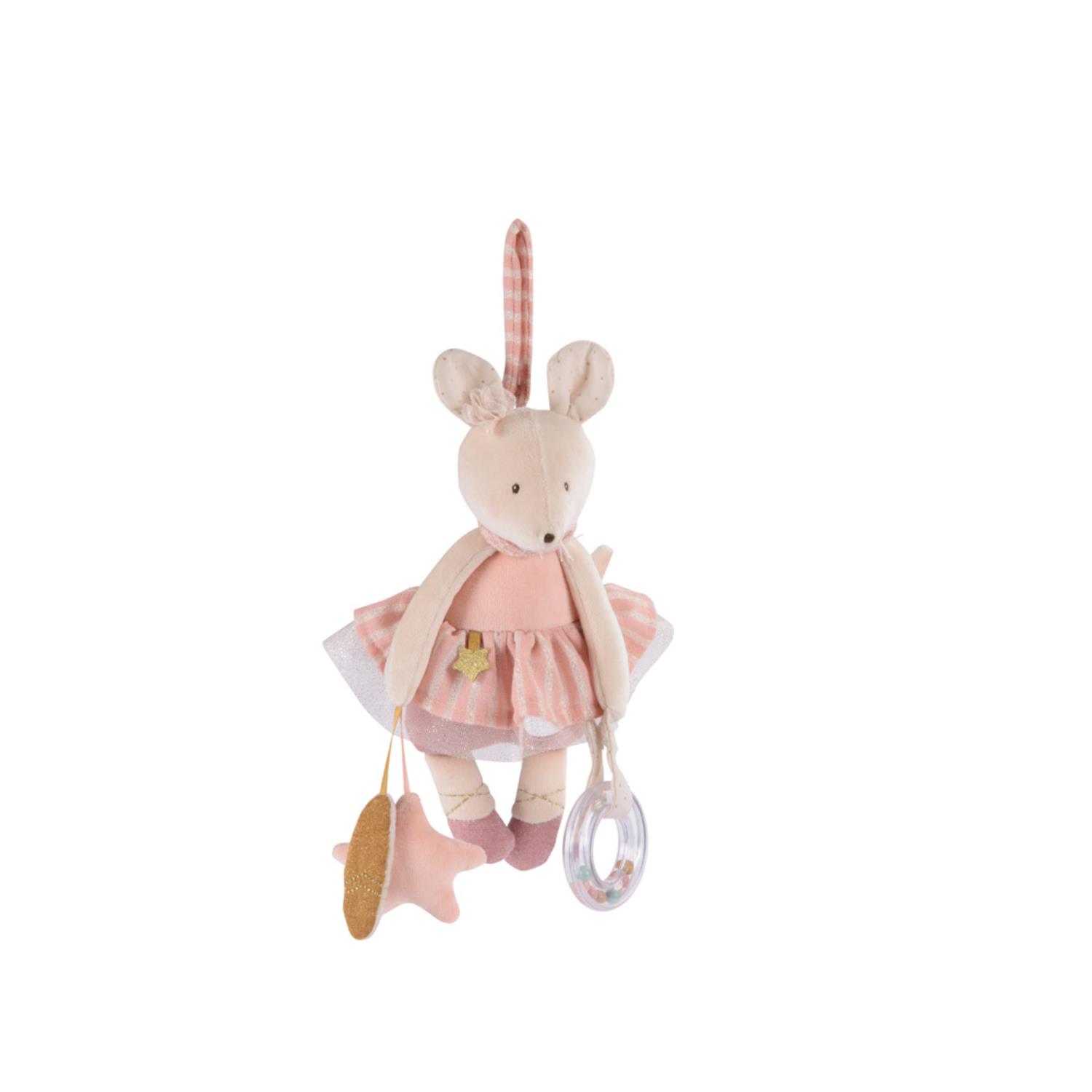 Souris d'activités à suspendre La petite école de danse MULTICOLORE Moulin Roty