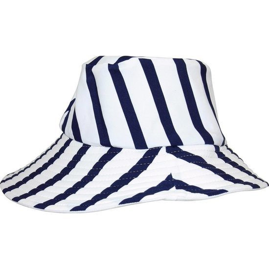 Les Petits Protégés Chapeau anti UV Sophie en croisière Marine-Blanc 0-6 mois
