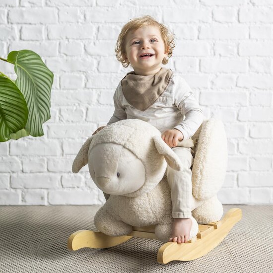 Nattou Bascule Teddy mouton Ecru  Nattou Bascule Teddy mouton Ecru