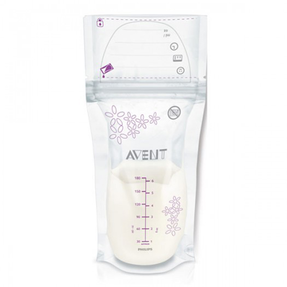 25 sachets de conservation pour le lait maternel 180 ml, Philips Avent de  Philips Avent