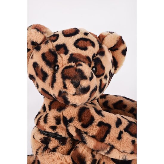 Doudou & Compagnie Sac Doudou Ours Léopard Marron 30