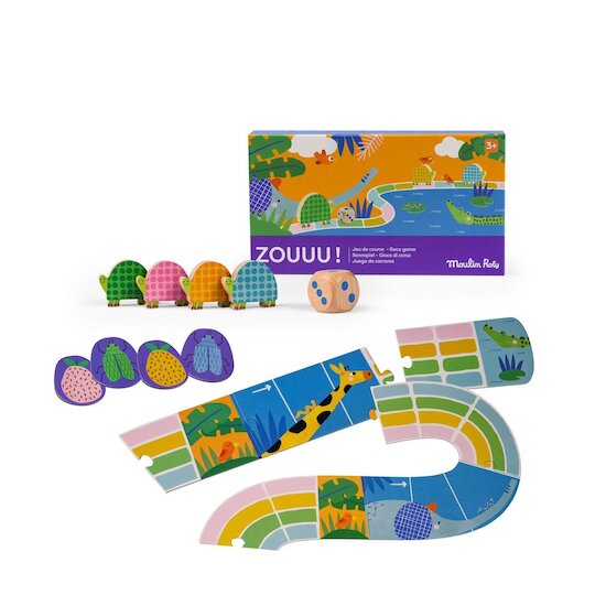 Moulin Roty Jeu de course Zou Les Toupitis Multicolore  Moulin Roty Jeu de course Zou Les Toupitis Multicolore