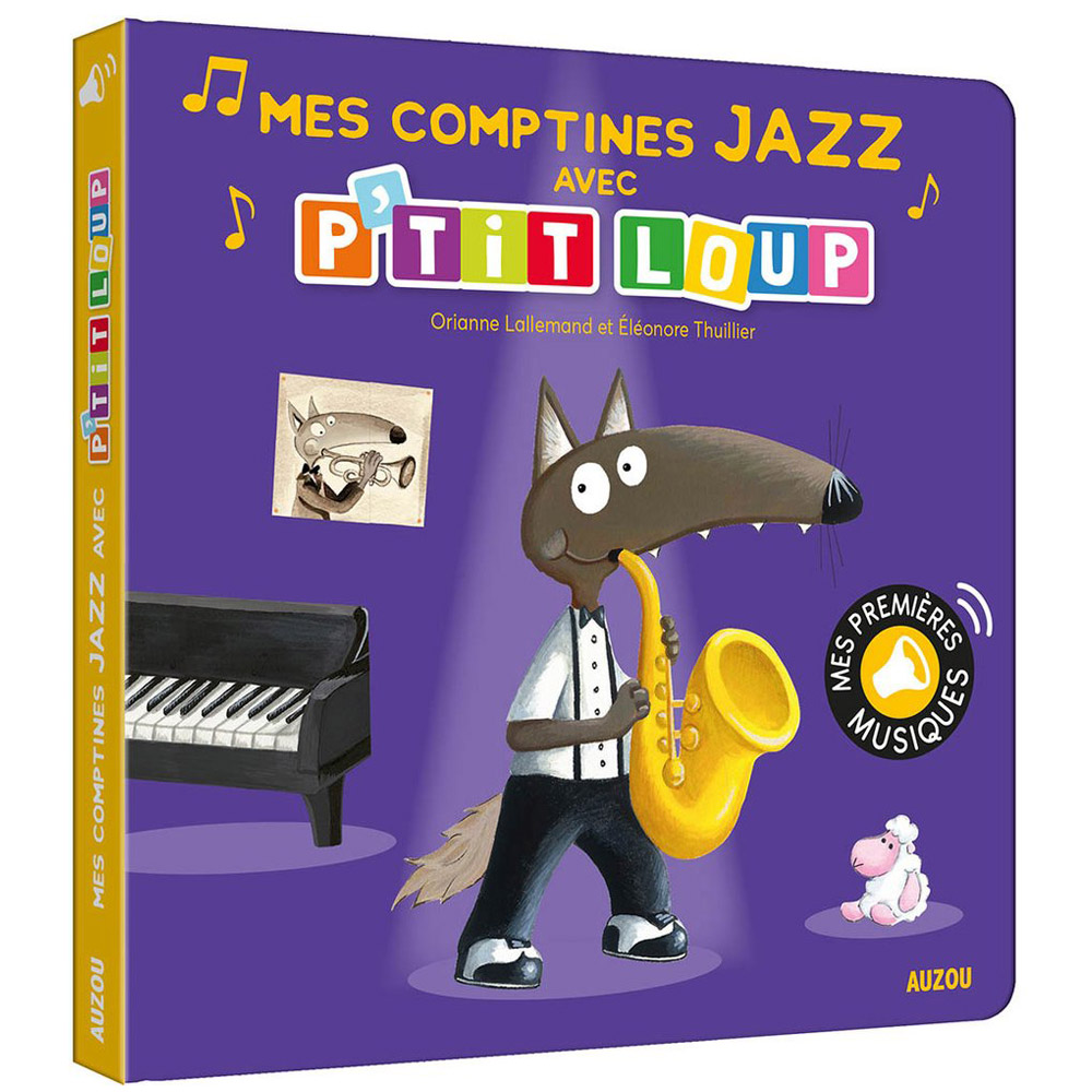 MES COMPTINES JAZZ AVEC P'TIT LOUP MULTICOLORE Auzou