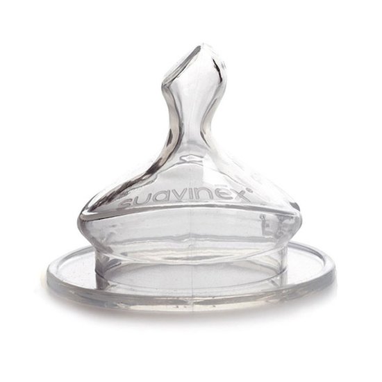 Suavinex 2 tétines physio debit rapide silicone  6 mois et + Suavinex 2 tétines physio debit rapide silicone  6 mois et +