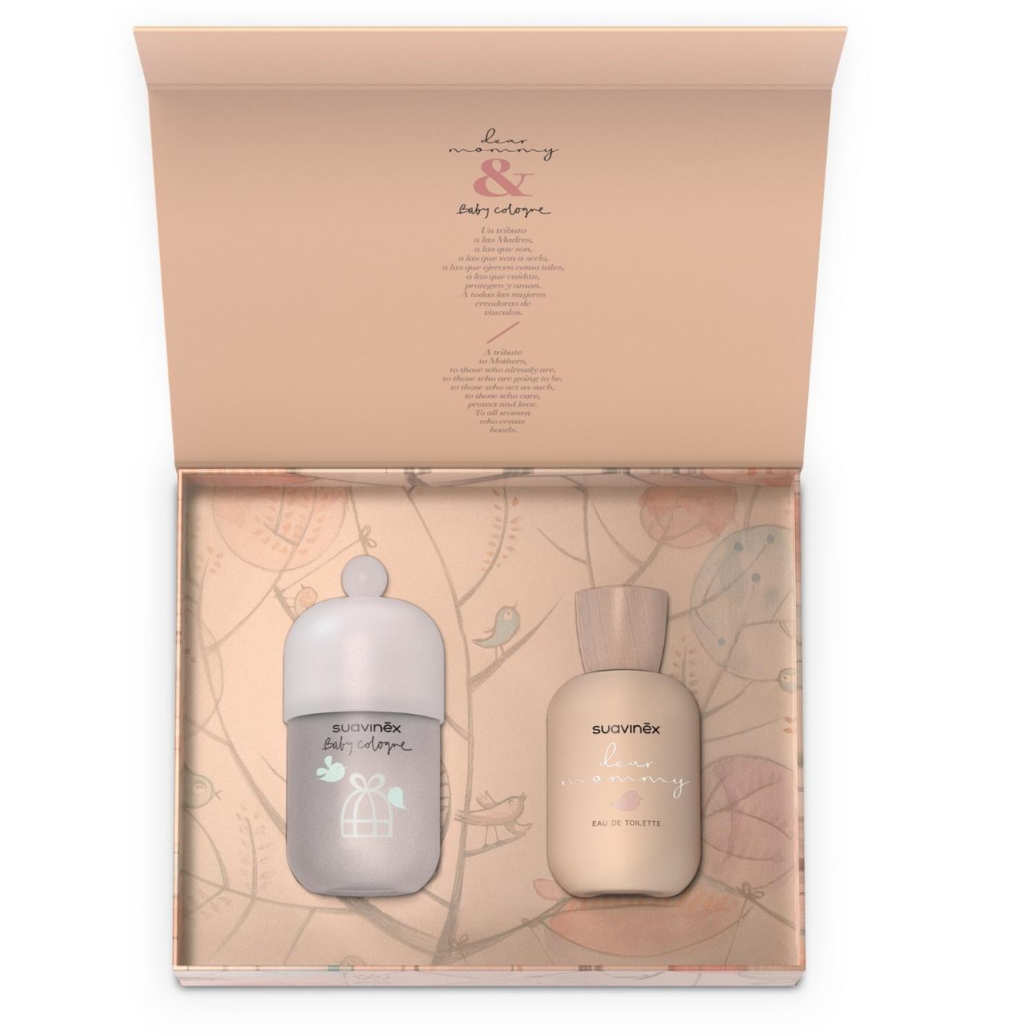 Coffret eau de cologne Maman + baby cologne ROSE Suavinex