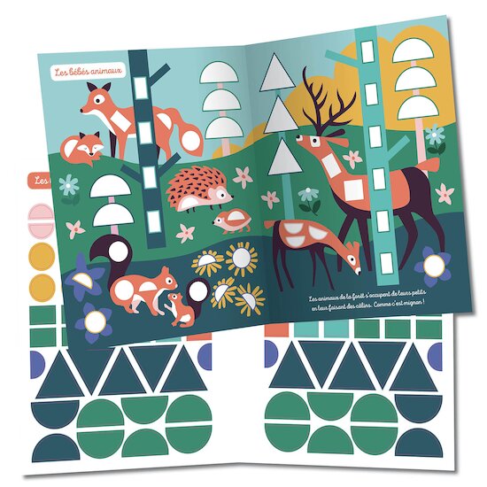 Auzou 1000 premières gommettes formes - La forêt  Multicolore  Auzou 1000 premières gommettes formes - La forêt  Multicolore