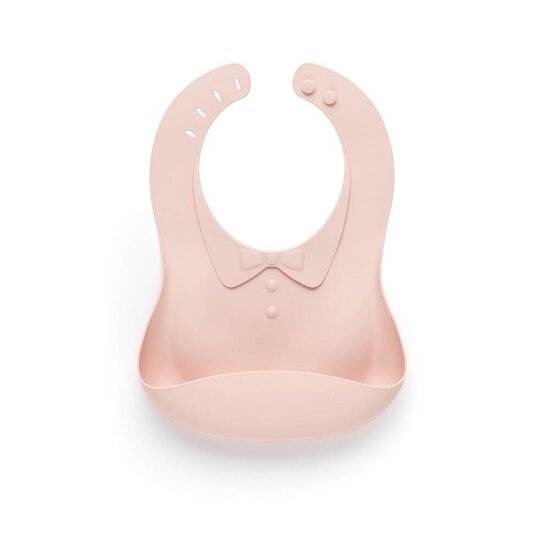 Maïka Bavoir Silicone Pink Rose 