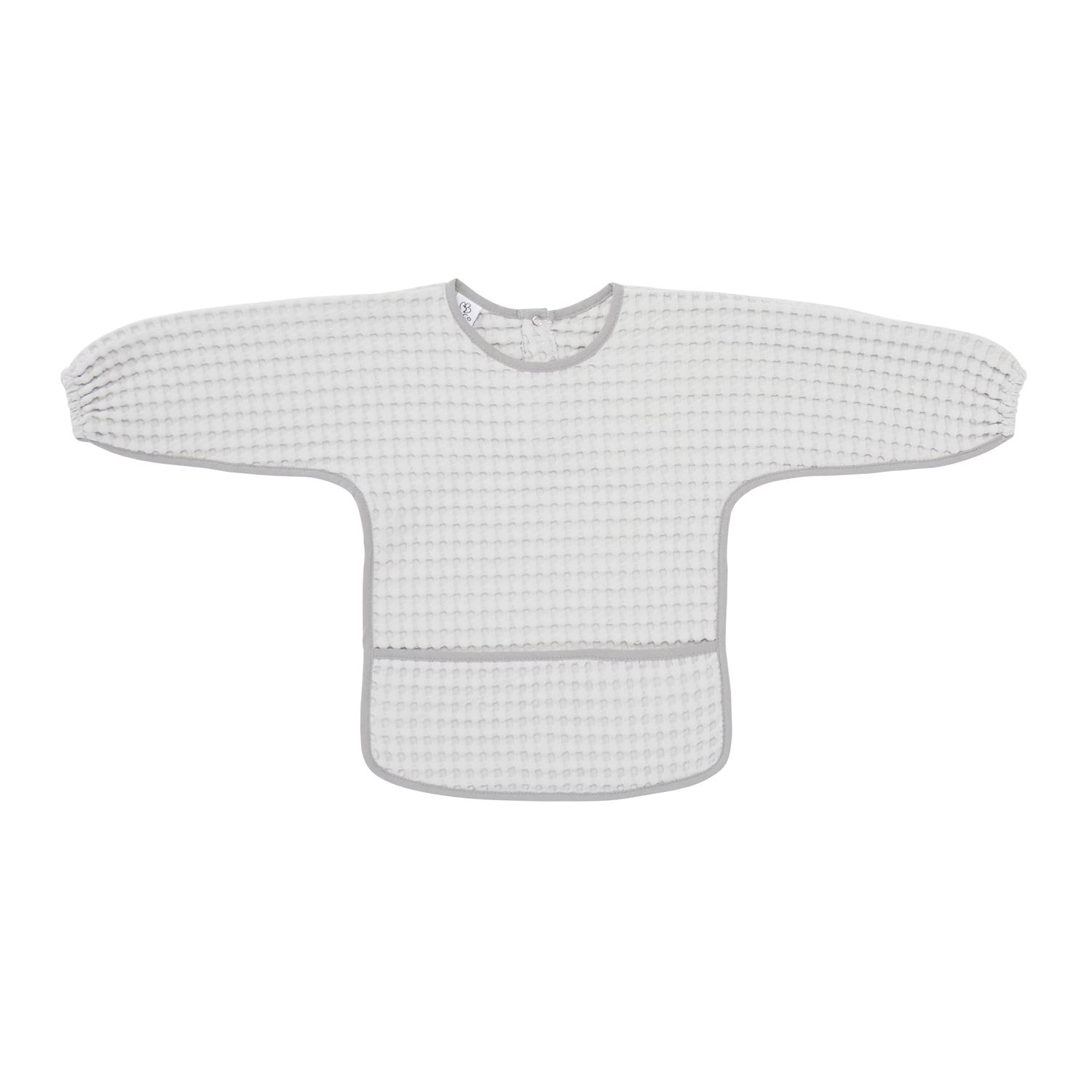 BB & Co - Bavoir ML coton gaufré GRIS BB&Co