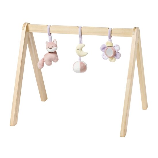 Nattou Arches en bois avec jouets à suspendre Rose 