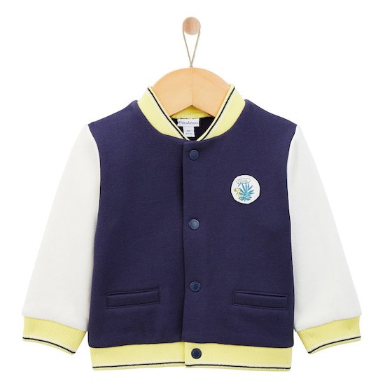 P’tit bisou Veste Molleton Jardin Extra Bleu 