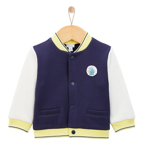 P’tit bisou Veste Molleton Jardin Extra Bleu 1 mois