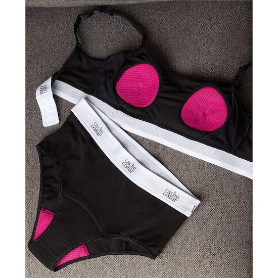 Cache cœur Brassière d'allaitement absorbante Bodyguard Noir M Cache cœur Brassière d'allaitement absorbante Bodyguard Noir M