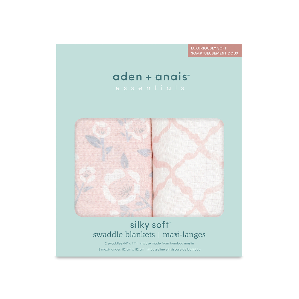 2 maxi-langes silkysoft essential ROSE Aden et Anais