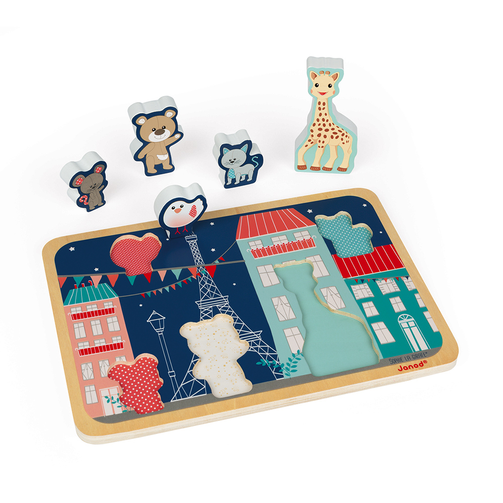 Chunky Puzzle Sophie La Girafe 5pcs MULTICOLORE Janod