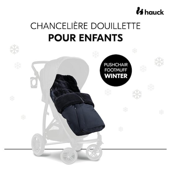 Hauck Chancelière Pushchair Footmuff Winter Black  Hauck Chancelière Pushchair Footmuff Winter Black