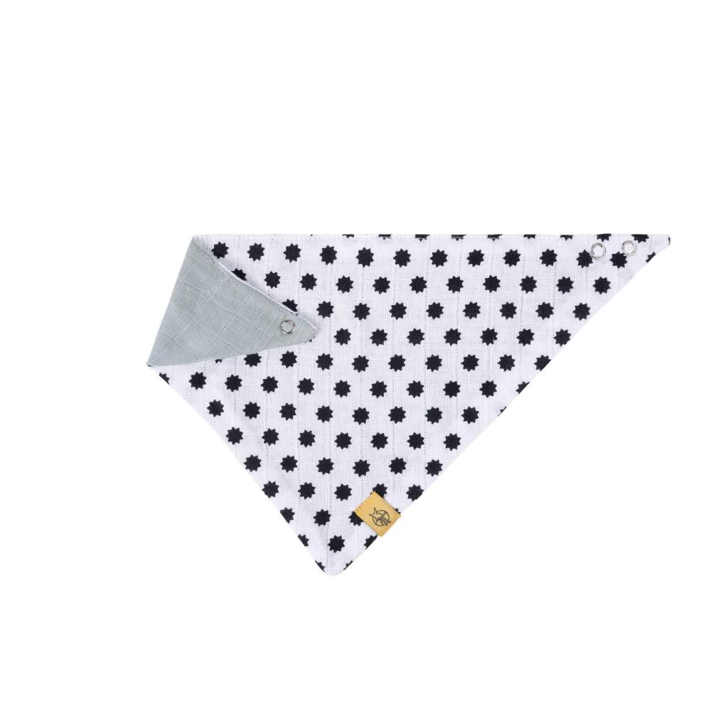 Bandana en mousseline de coton Little Chums Étoiles BLANC Lässig