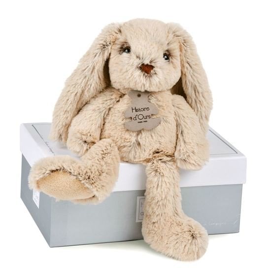 Histoire d'Ours Peluche Lapin Beige Beige 25 cm