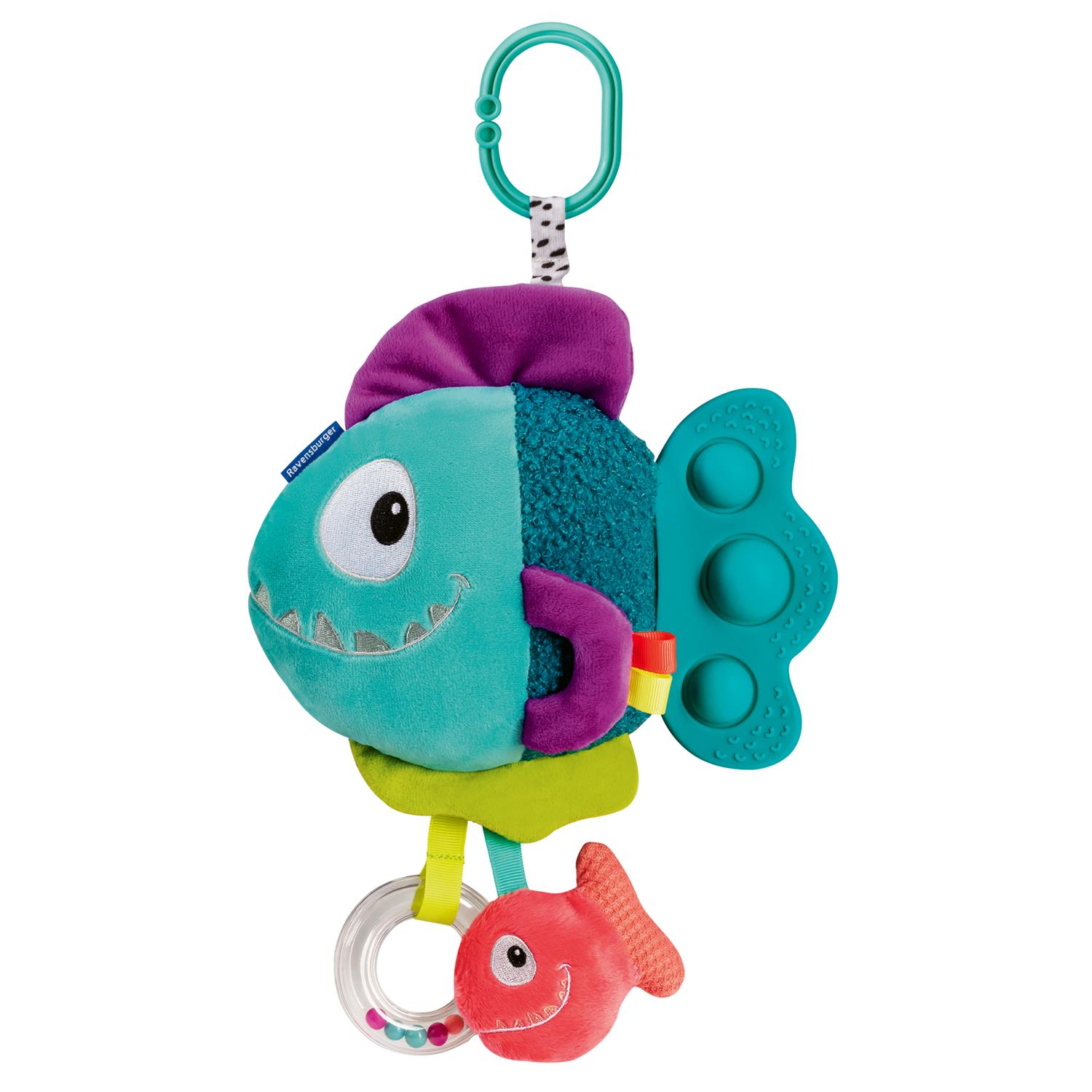 Peluche d'activité pop-it Piranha BLEU Play+