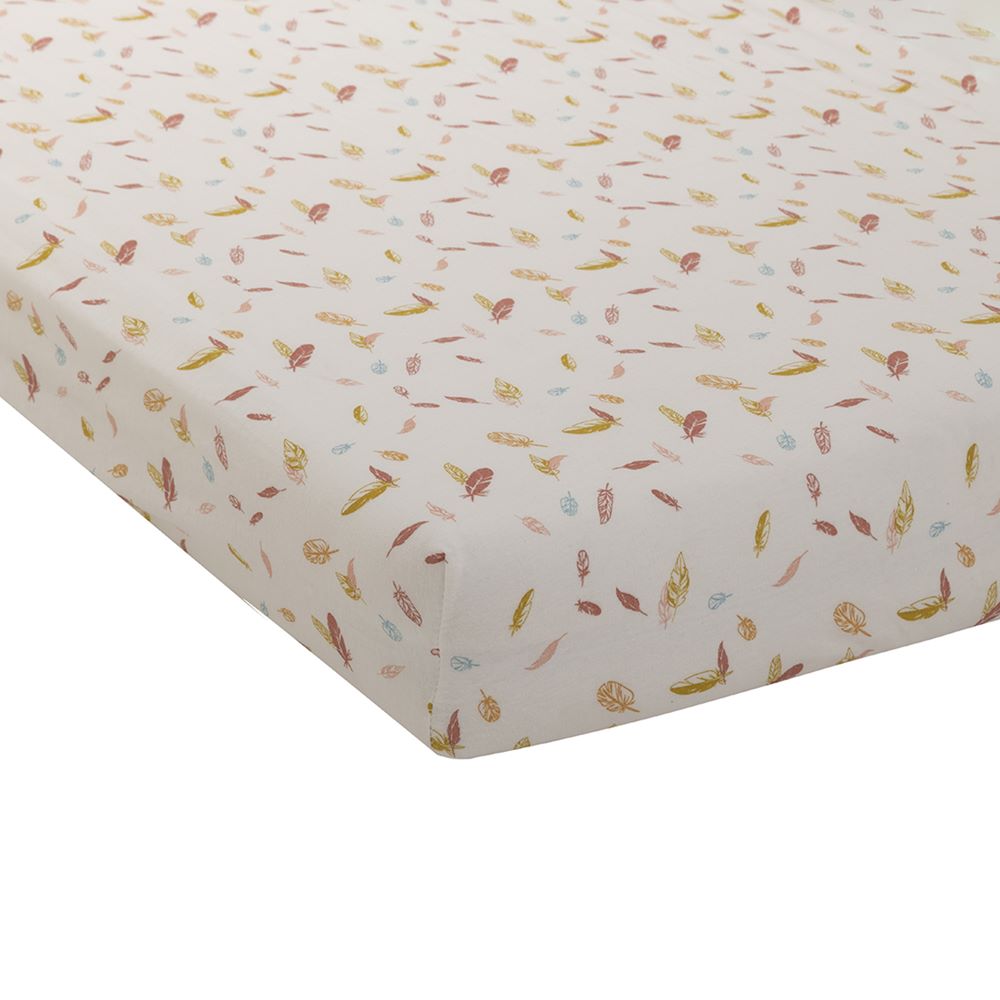Domiva - Drap housse jersey Imprime ROUGE Domiva