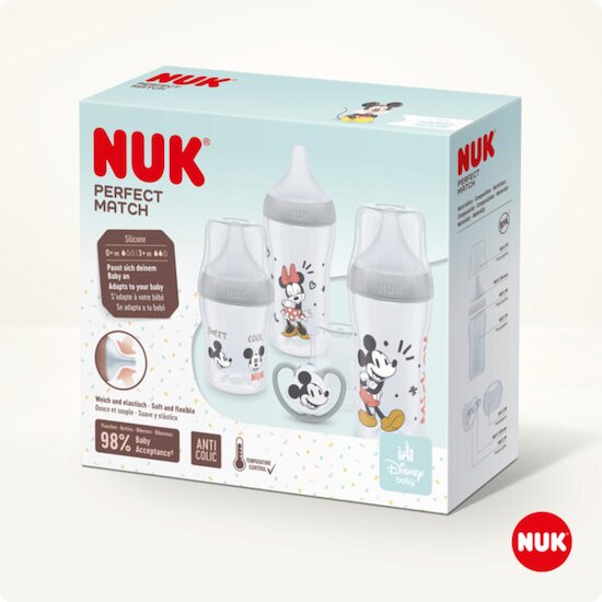 Nuk Coffret naissance Perfect Match Mickey Multicolore 260 ml Nuk Coffret naissance Perfect Match Mickey Multicolore 260 ml
