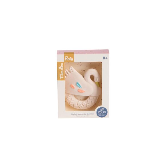 Moulin Roty Hochet cygne La petite école de danse Blanc 