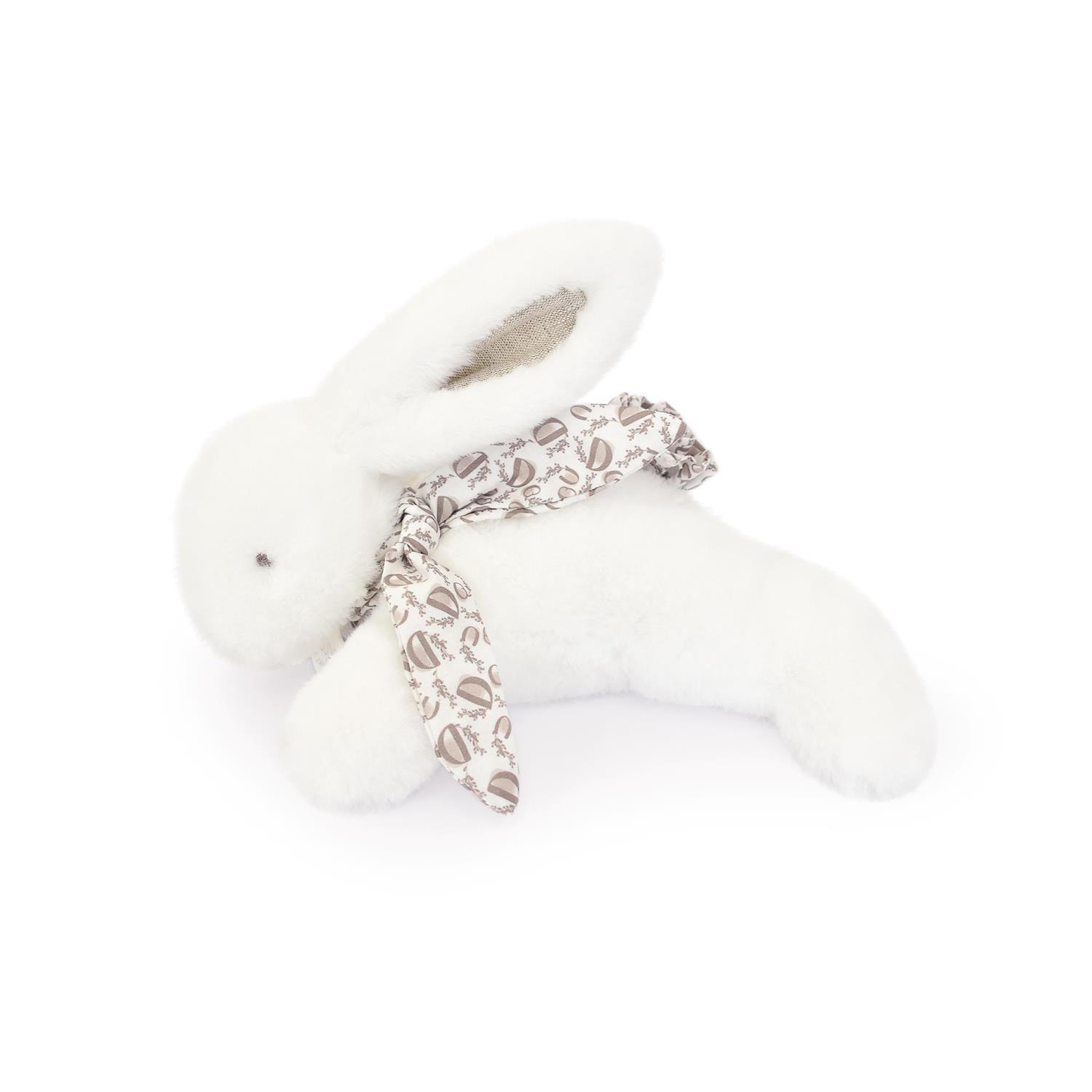 Doudou & Compagnie - Peluche petit lapin pantin BLANC Doudou & Compagnie
