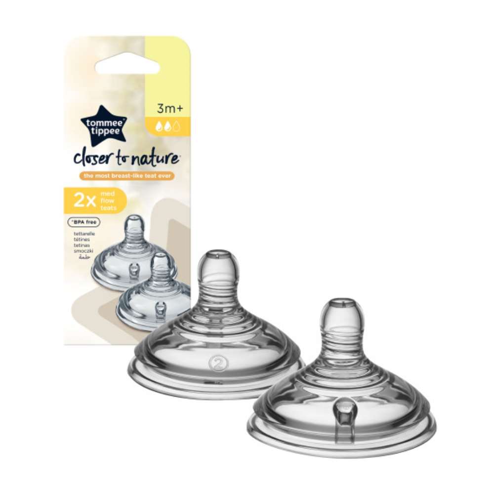 2 tétines Closer to Nature BLANC Tommee Tippee