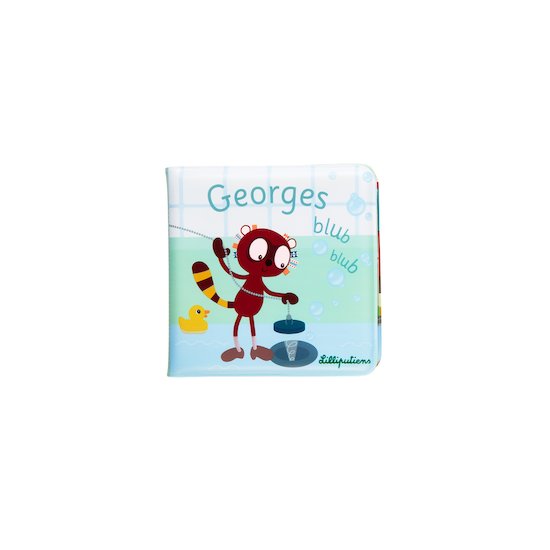 Lilliputiens Livre de bain Georges Blub blub Bleu 