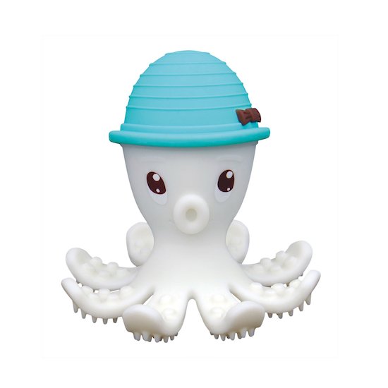 BabyToLove Jouet de dentition Pieuvre 3D Mombella Bleu 